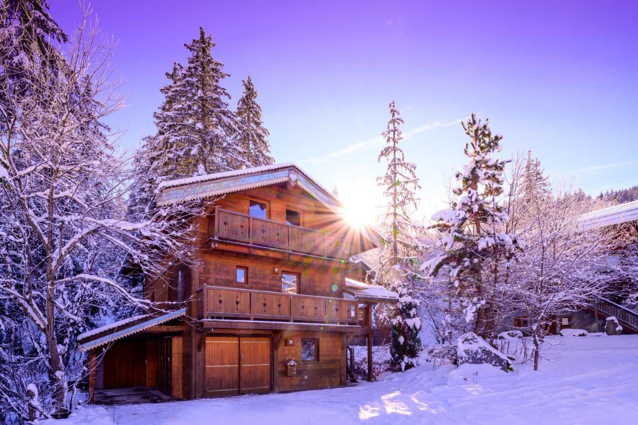 Chalet Cote Coeur, La Tania, With Outdoor Hot Tub And 7 Ensuite Rooms Kültér fotó