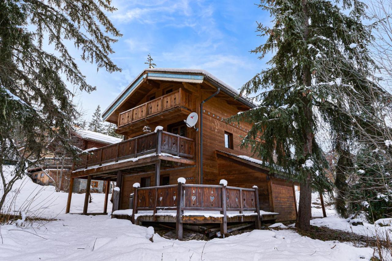 Chalet Cote Coeur, La Tania, With Outdoor Hot Tub And 7 Ensuite Rooms Kültér fotó